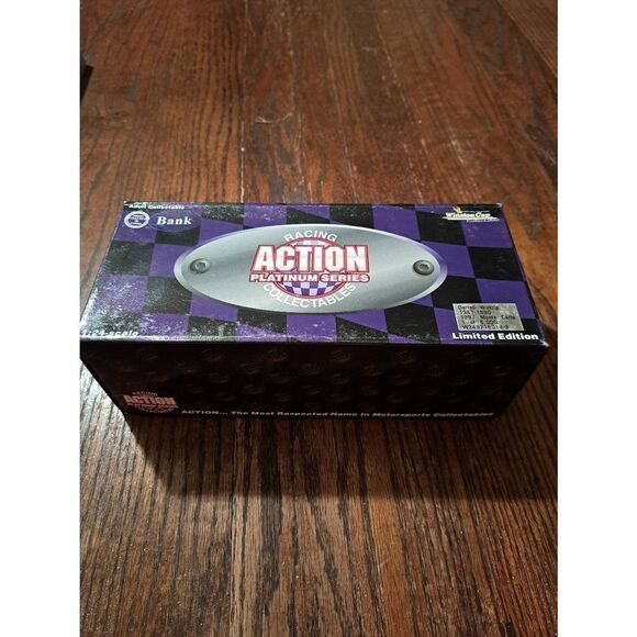 Vintage 1996 Action Platinum Darrell Waltrip Nascar Die Cast Race Car Bank - Picture 8 of 12